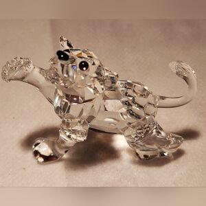 Swarovski crystal figurine baby lion cub